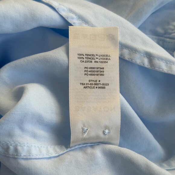 Aritzia Babaton Utility Shirt Blue Size XS - Picture 5 of 5